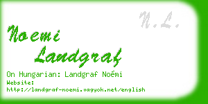 noemi landgraf business card